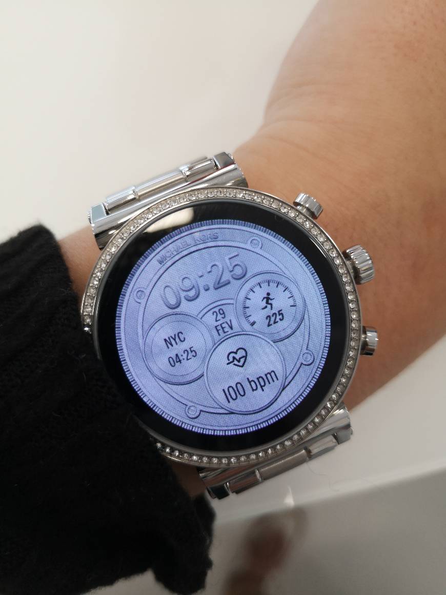 Moda Michael Kors Reloj Analógico-Digital para Mujer Correa en Acero Inoxidable MKT5063