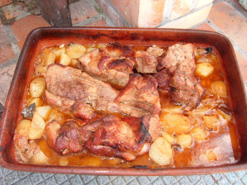 Social Assado em forno a lenha