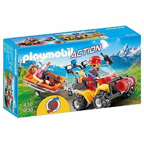 Playmobil-9130 Quad de Rescate de Montaña
