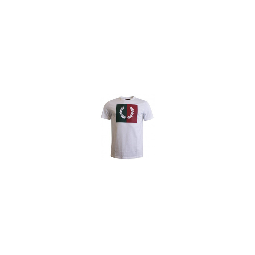 Social Fred Perry Split Laurel Wreath T Shirt Snow