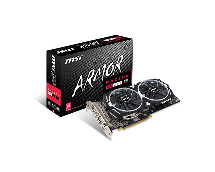 Electronics MSI Radeon RX 480 Armor 8G OC - Tarjeta gráfica