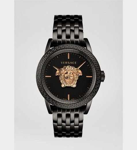 Fashion BLACK PALAZZO EMPIRE WATCH VERSACE