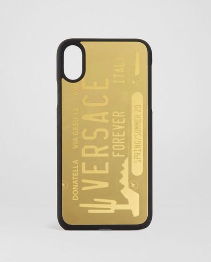 Fashion LICENSE PLATE LOGO PHONE CASE VERSACE