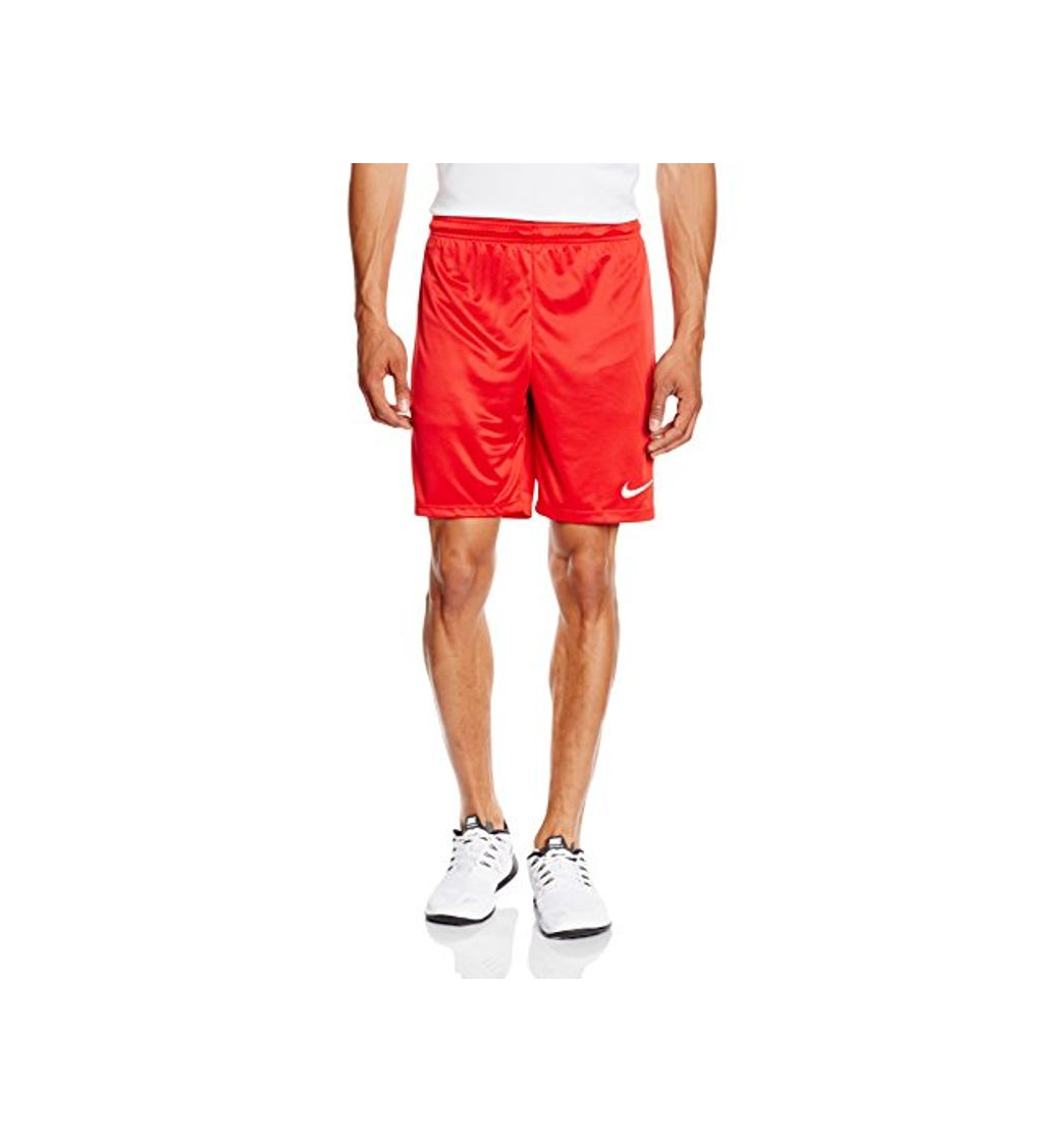 Fitness Nike Park II Knit Short NB Pantalón corto, Hombre, Rojo/Blanco