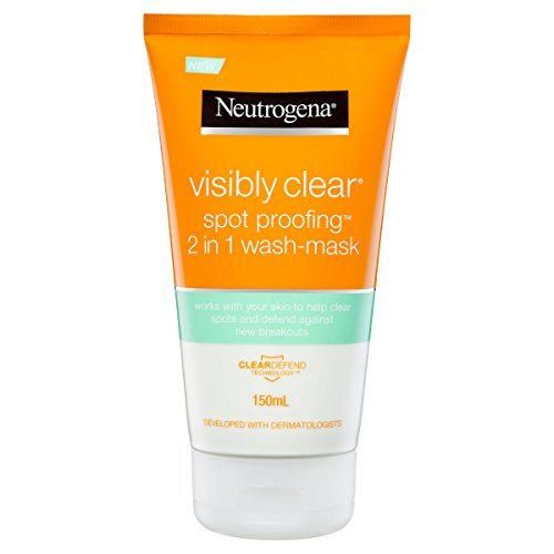 Neutrogena visiblemente clear spot de corrección de 2-in-1 wash-mask