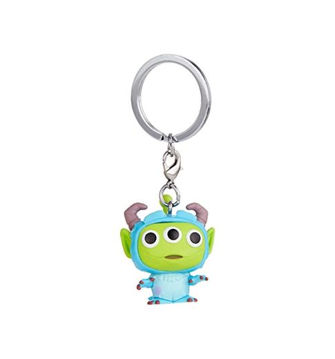 Funko- Pop Keychain: Pixar-Alien as Sulley Disney All Other Figura Coleccionable, Multicolor