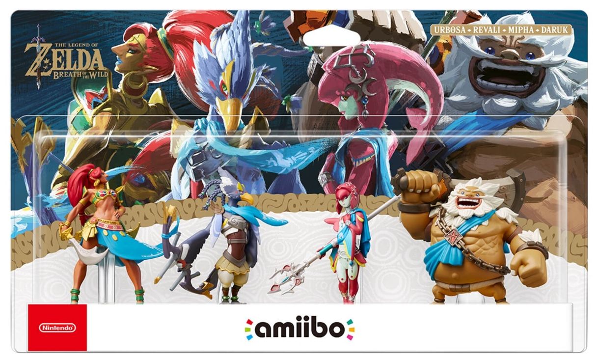 Amiibo Revali + Mipha + Daruk + Urbosa (Breath of The Wild)