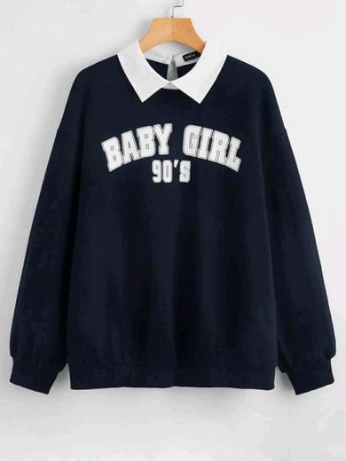 Suéter "baby girl" estilo Soft Girl