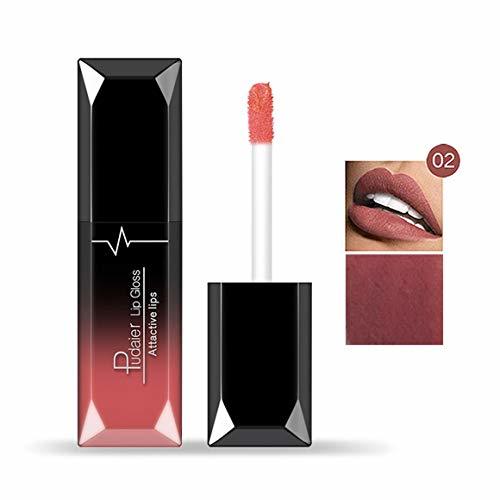 Social Funnyrunstore Pudaier 21 Color Mate Taza no manchada Brillo de labios Lápiz