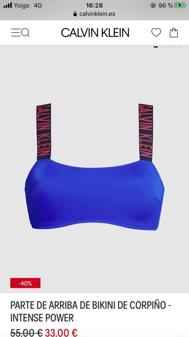 Social Parte de arriba del bikini Nike swim racerback en negro