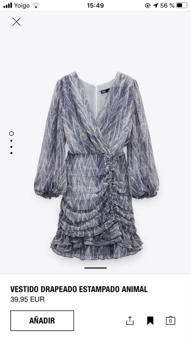 Social VESTIDO DRAPEADO ESTAMPADO ANIMAL | ZARA España