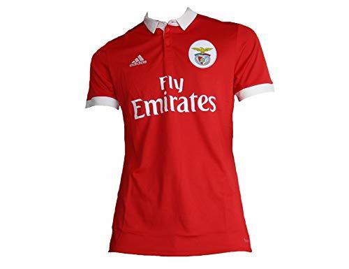 Social adidas SLB H JSY Camiseta 1ª Equipación Benfica 2017-2018, Hombre, Rojo