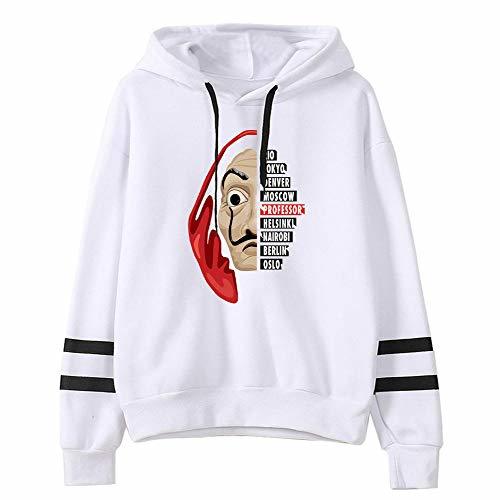 Fashion House of Paper/Money Heist Hoodie Cartoon Printed Sweatshirt Long Sleeve Hooded Sweater