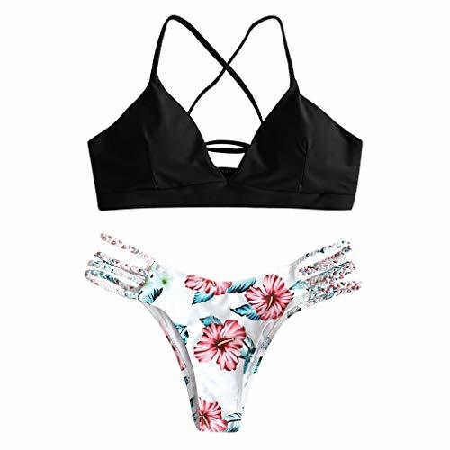 Social Mujer Bikini 2019 Traje de Baño Mujer Dos Piezas Ropa de Playa