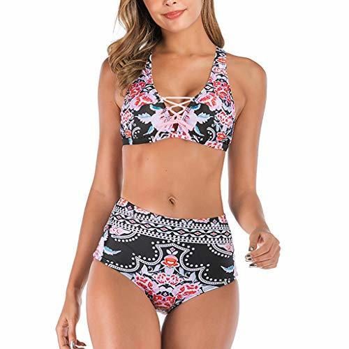 LHWY Bikini Tankinis Trikinis Trajes de baño de Dos Piezas para Mujer