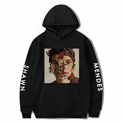 Producto LOVEYF Unisex Hoodie Hooded Shawn Mendes Casual Sudaderas Primavera con Bolsillo Algodón