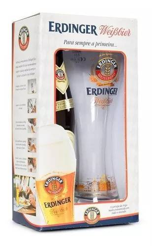 Fashion Kit Cerveja Erdinger 1 Garrafa + 1 Copo 500ml
