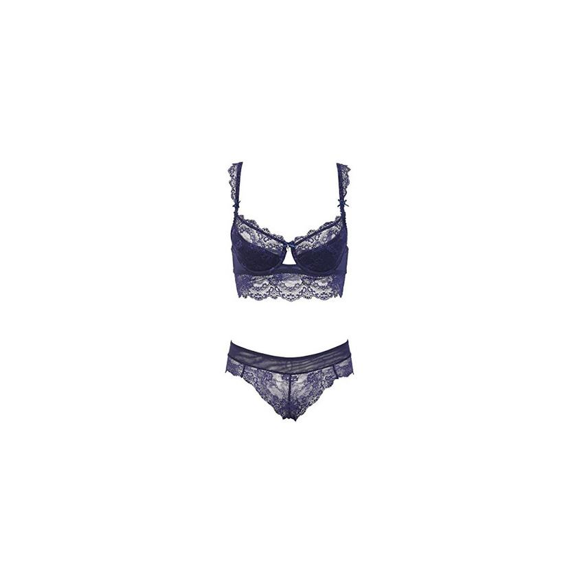 Social Varsbaby Push-up Encaje Conjunto de sujetador y bragas Mujer