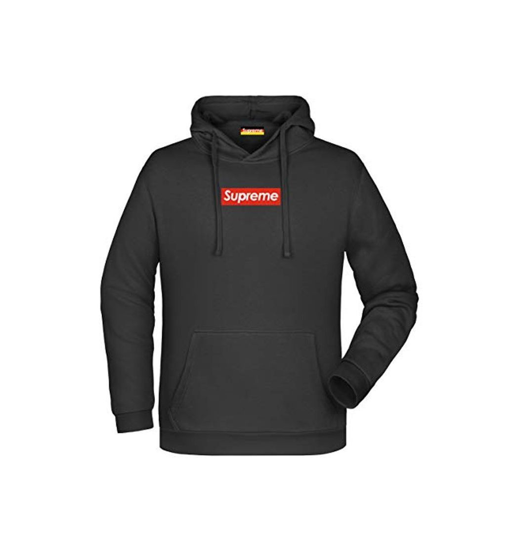 Producto Supreme Germany Hoodie Schwarz Logo Klein Rot/Weiss