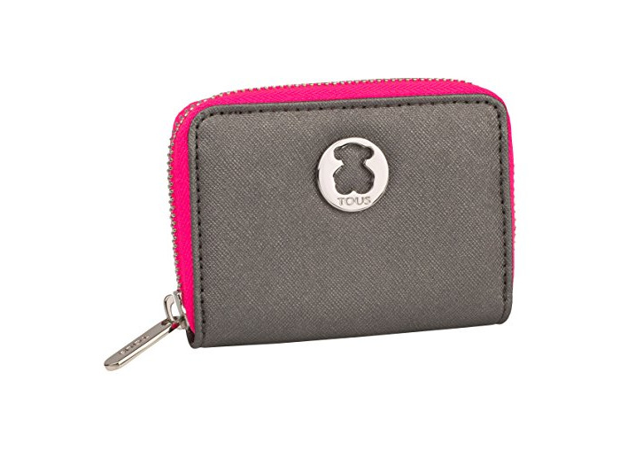 Social Tous Angela Dubai Saf, Monedero para Mujer, Plateado