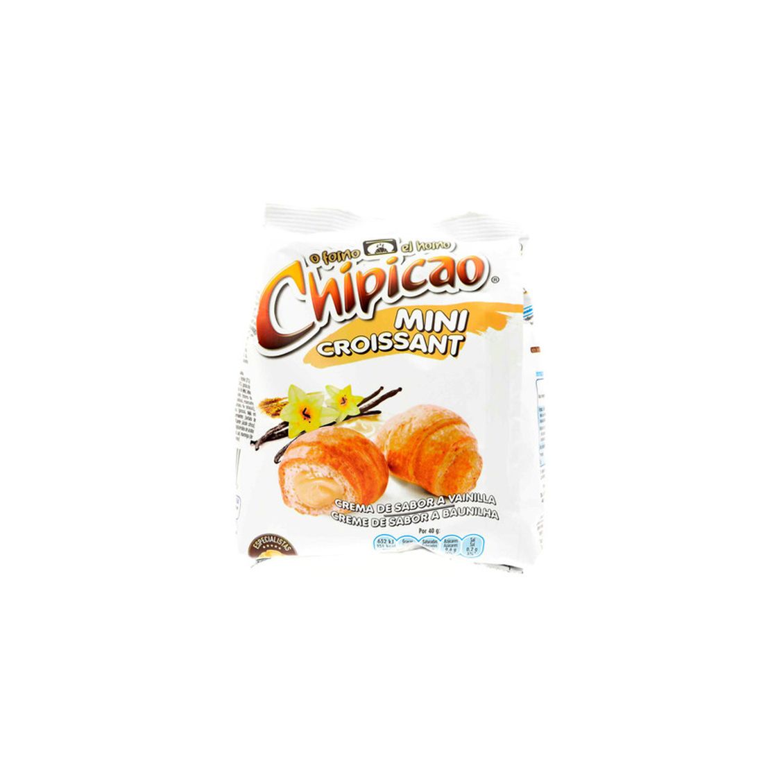 Product Croissant Chipicao Mini Baunilha 80gr