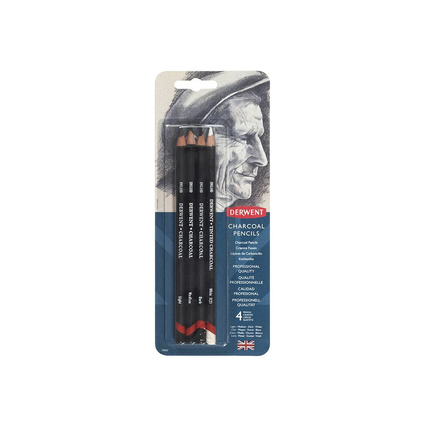 Conjunto Lápis carvão Derwent 4unid