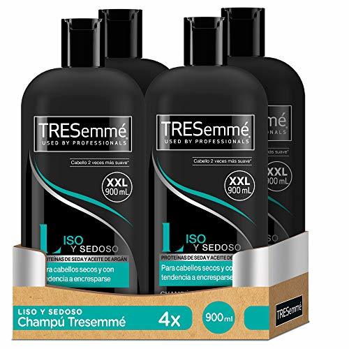 Product TRESemmé Champú Liso y Sedoso - Paquete de 4 x 900 ml