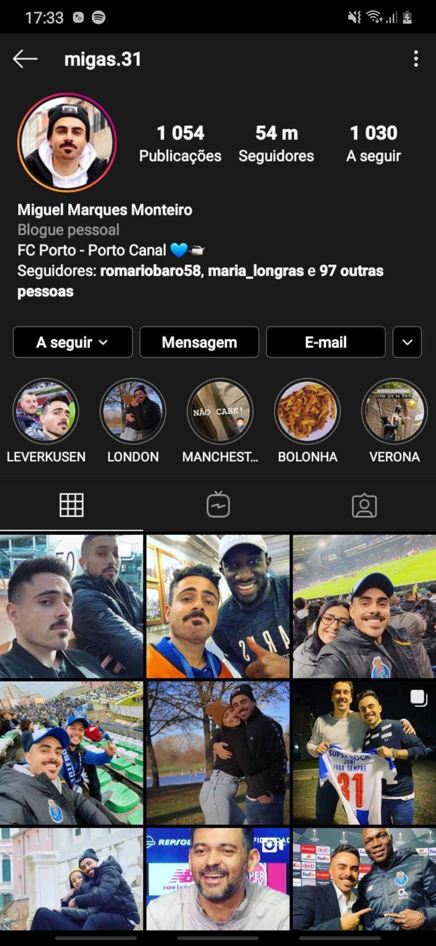 Moda Perfil do insta