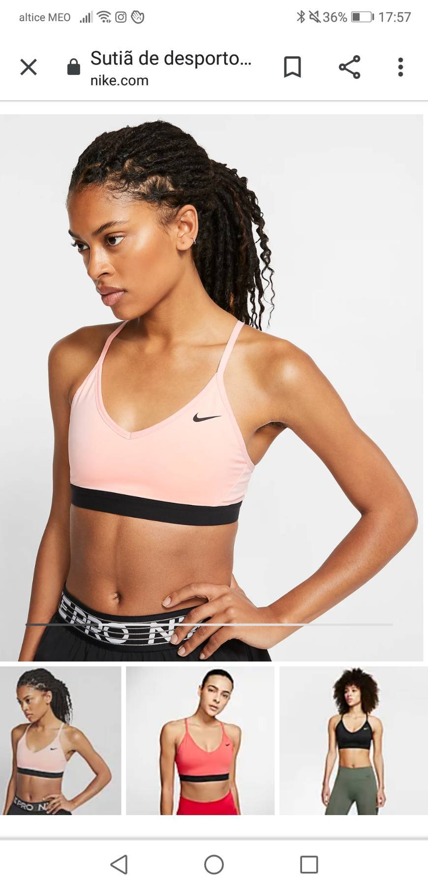 Moda Nike Indy sports bra