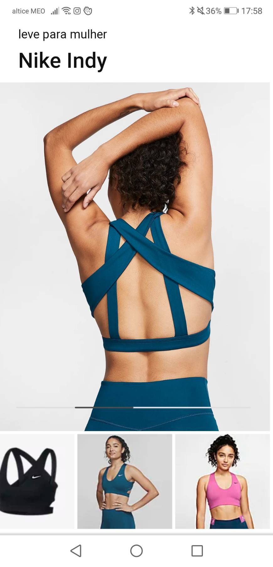 Moda Nike Indy sports Bra