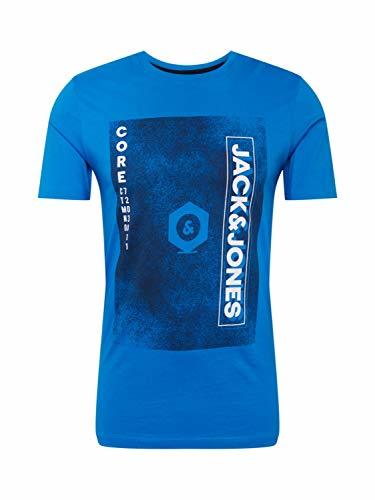 Lugar JACK & JONES Jcosound tee SS Crew Neck Camiseta, Azul