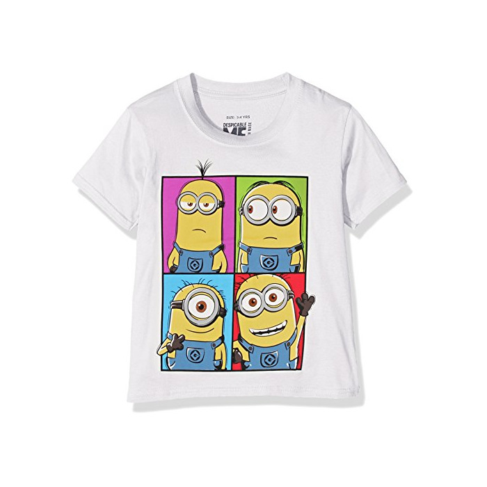 Productos Minions T-Shirt, Camiseta para Niños, Blanco