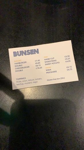 Restaurants Bunsen