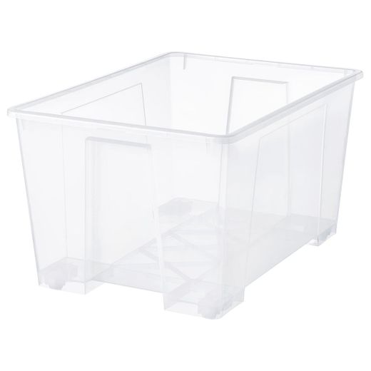 SAMLA Caixa, transparente, 78x56x43 cm/130 l - IKEA
