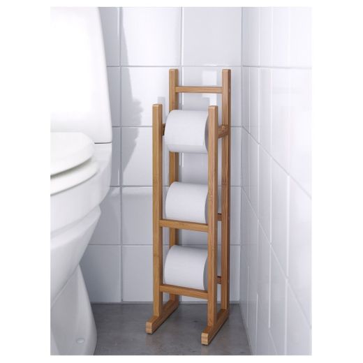 RÅGRUND Toilet roll stand, bamboo, Width: 15 cm - IKEA
