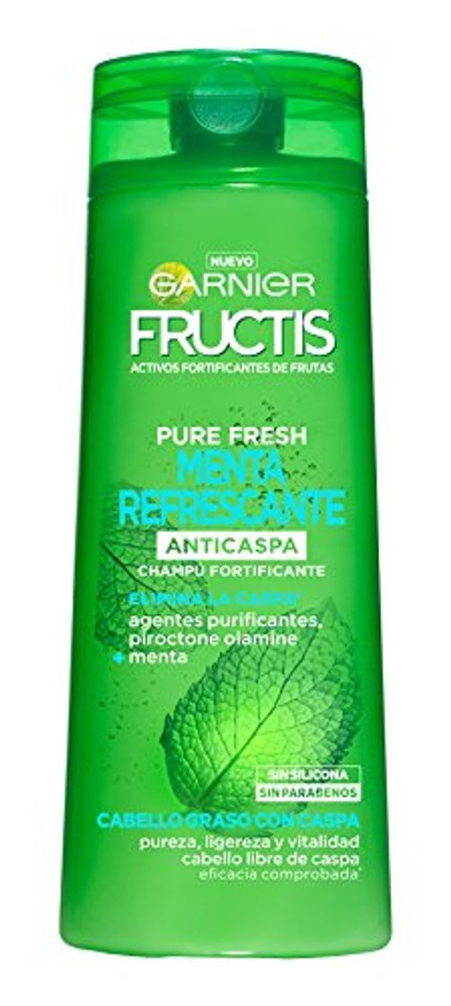 Belleza Garnier Fructis Champú Pure Fresh Menta Refrescante