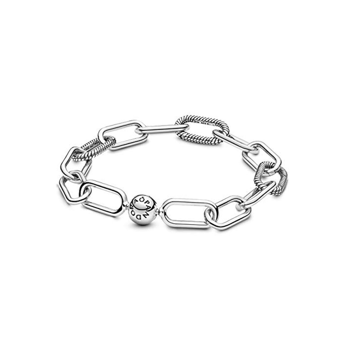 Fashion Pandora Cadena pulsera Mujer plata