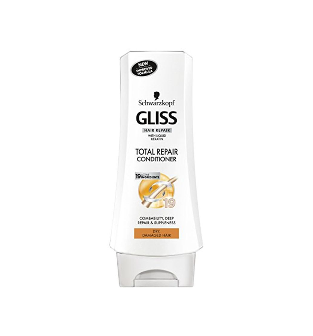 Belleza Schwarzkopf Gliss total reparación de 19 Acondicionador 200ml