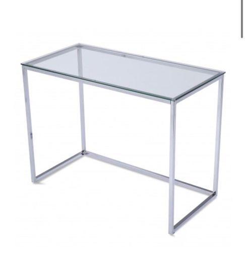 Mesa Escritorio de Cristal ADEC Screen 50x100x75 cm - Cromada ...