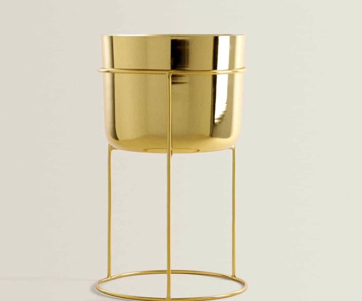 Fashion MACETERO HIERRO DORADO - | Zara Home España