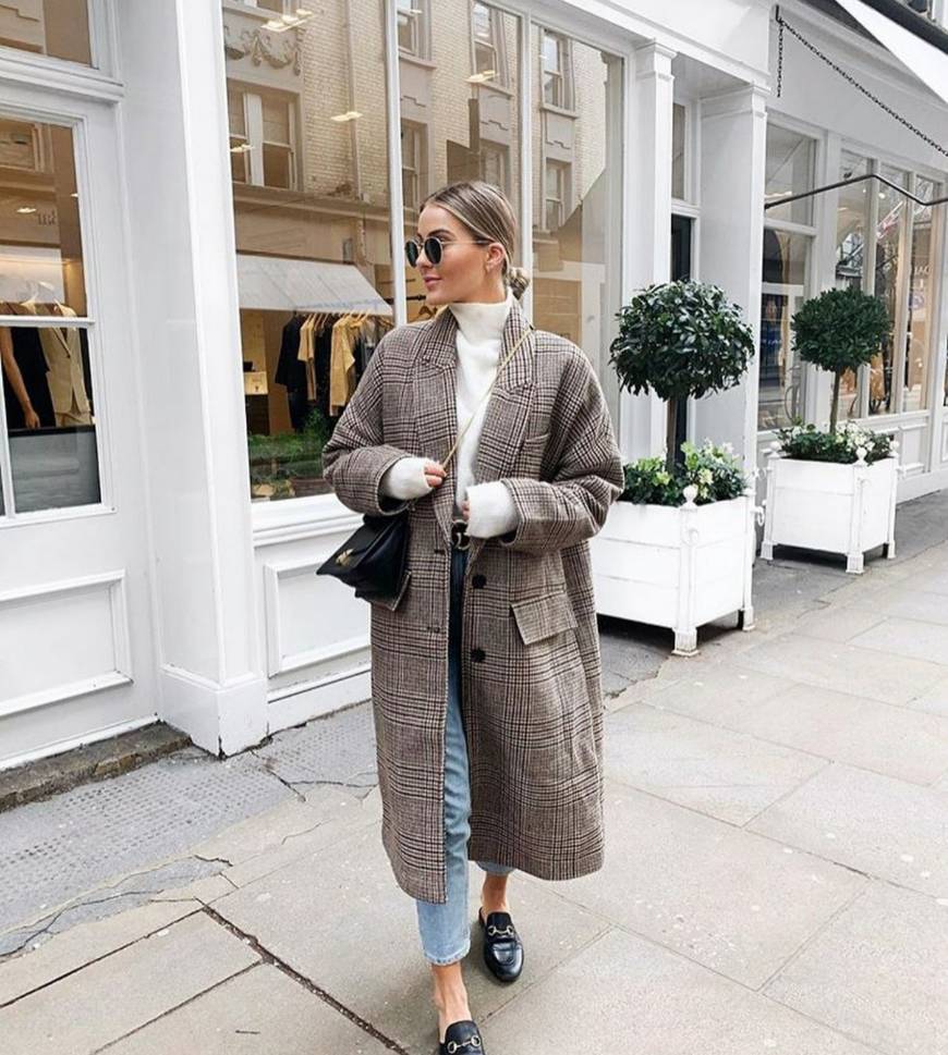 Sobretudo padrão xadrez 