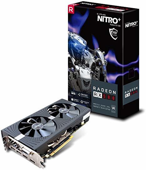 Moda Sapphire Radeon Nitro + RX 580 8 GB GDDR5