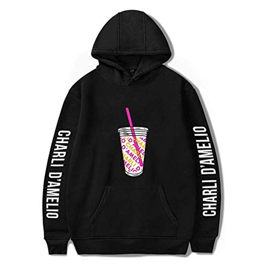 Products NuanNuan Sudadera con Capucha Estampada Hype House, Estampado De Moda Charli D'Amelio