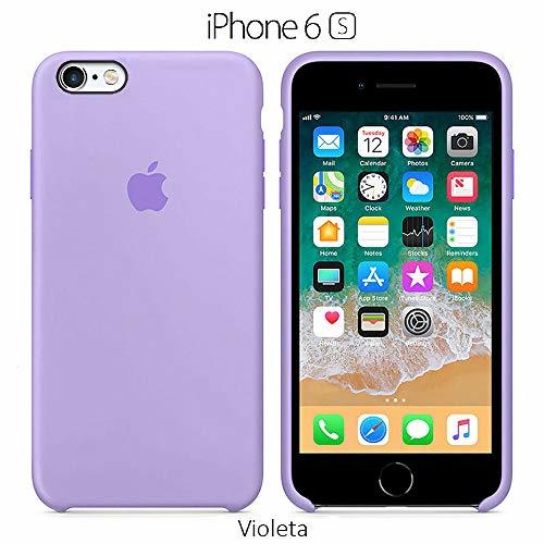 Electrónica Funda Silicona para iPhone 6 y 6s Silicone Case, Textura Suave, Forro