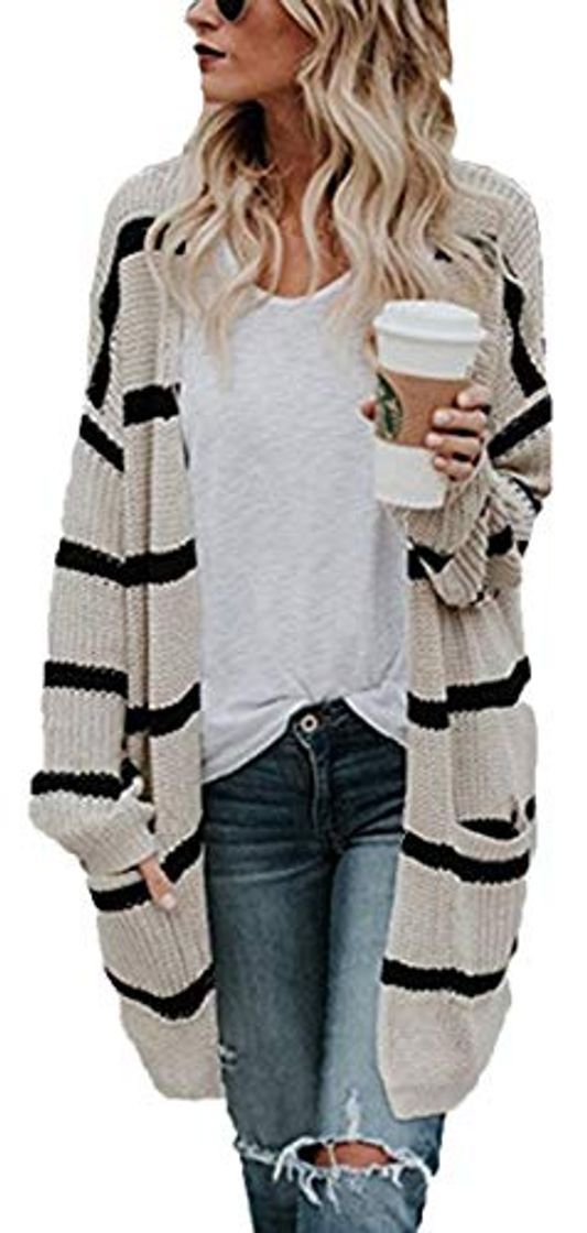 Product Socluer Chaquetas Mujer Camiseta de Manga Larga Cardigan Mujer Invierno Pullover Elegante