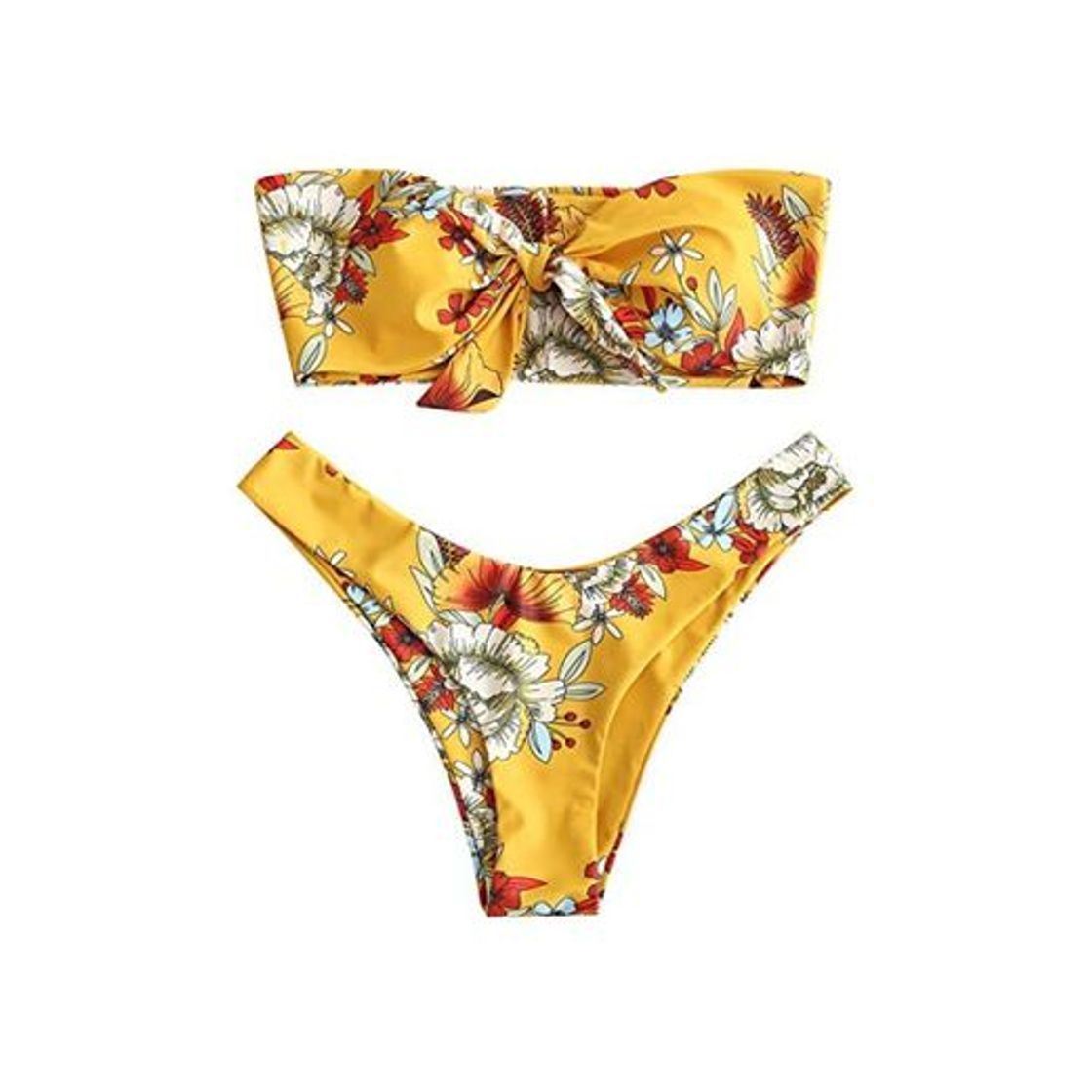 Producto ZAFUL Conjunto de bikini de dos piezas sin tirantes