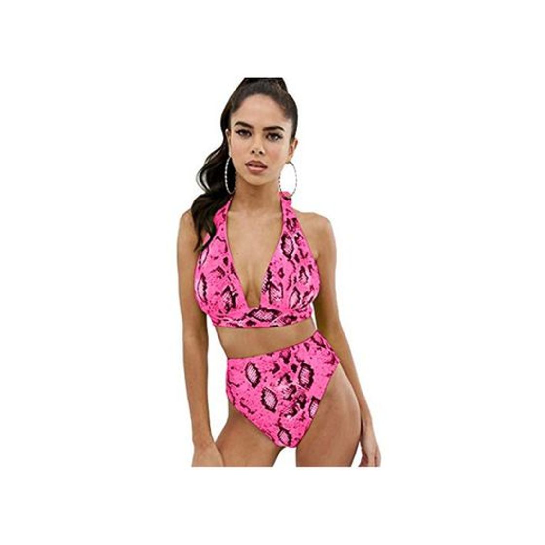 Fashion OBEEII Bikini Bañadores Mujer 2 Piezas Traje de Baño Push Up Monokini