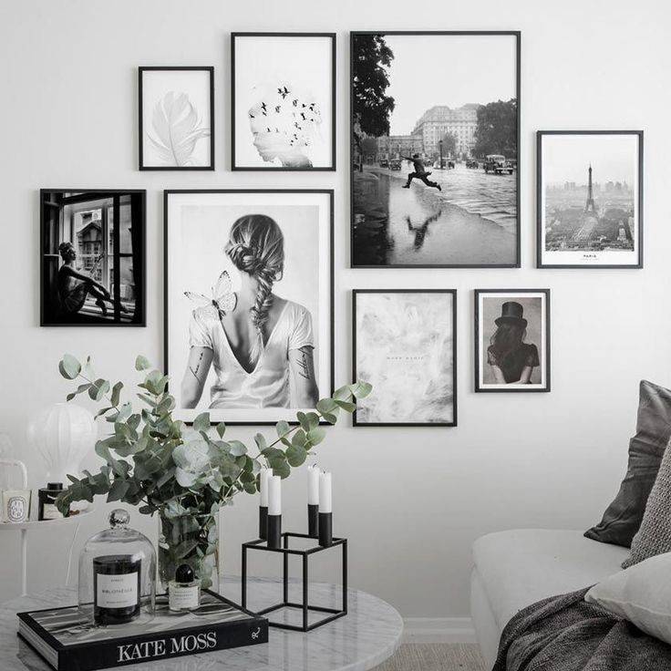 Social Uma parede de molduras. 🖼