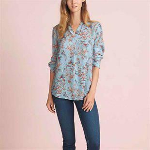 Camisa Floral da "Avon".