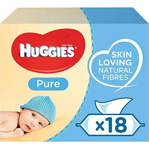 Huggies Pure Toallitas para Bebé - 18 paquetes de 56 unidades